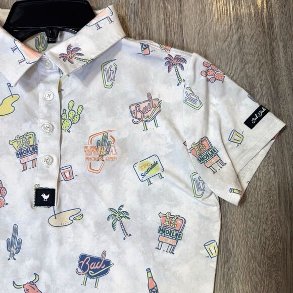 Bad Birdie WM PHOENIX OPEN Golf Polo Shirt Womens Small PGA Phoenix Open - Picture 6 of 11